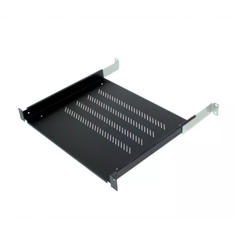 19 inch shelf Triton RAB-UP-550-A4 1U 550mm 80kg plastic Czarny