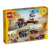 Zestaw LEGO Creator 2-w-1 Ciężarówka z platformą i śmigłowiec 31146, konwertowalna konstrukcja dla dzieci