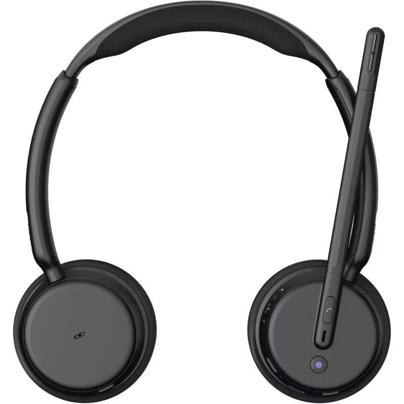 Epos Impact 500, Binaurales (beidseitiges)-Headset, Bluetooth ANC, MS Teams zertifiziert, incl. USB-C Dongle mit USB-A-Adapter