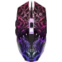 Mysz gamingowa DEFENDER GM-670L oburęczna optyczna, 2400 DPI, 5 przycisków, przewodowa, czarna, RGB