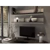 Zestaw półek wiszących Cama Meble SOHO 125×20×20 cm, płyta wiórowa, kaszmir/czarny, 2 szt.