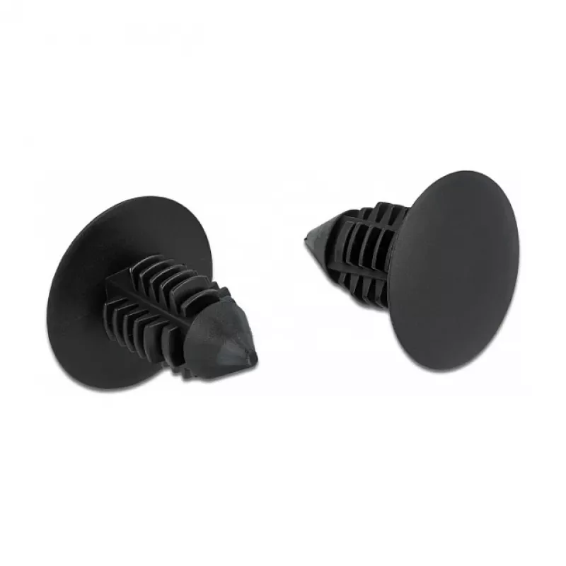 Klips choinkowy DeLOCK 60187 czarny nylon 15 mm 14.5 mm 10 sztuk