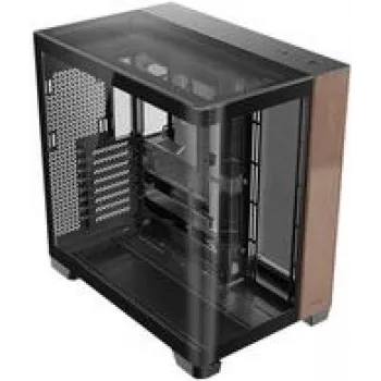 Antec Constellation C8 Curve Wood E-ATX Mid Tower Case with Glass Panels (Czarny)