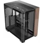 Antec Constellation C8 Curve Wood E-ATX Mid Tower Case with Glass Panels (Czarny)