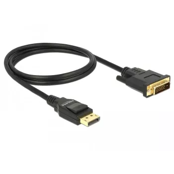 Kabel wideo adaptera DeLOCK 85312 1 m DisplayPort do DVI-D czarny