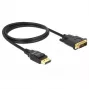 Kabel wideo adaptera DeLOCK 85312 1 m DisplayPort do DVI-D czarny