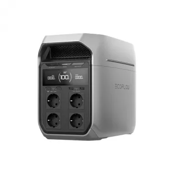 Przenośna stacja zasilania EcoFlow DELTA 3 Plus — LiFePO4 1024 Wh, 1800 W, 4 gniazda AC, 12,5 kg