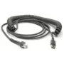 Zebra CBA-U29-C15ZBR kabel USB USB 2.0 4,57 m USB A Czarny