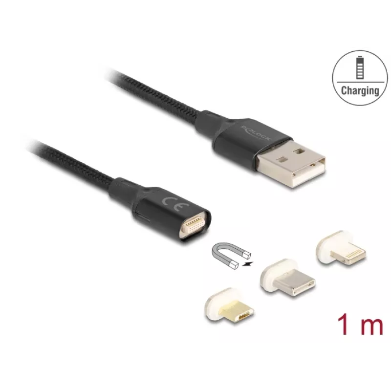 Kabel USB DeLOCK 88165 1 m USB A czarny