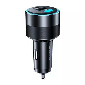 Ładowarka samochodowa Choetech TC0011 130W 2x USB C 1x USB A (czarna)