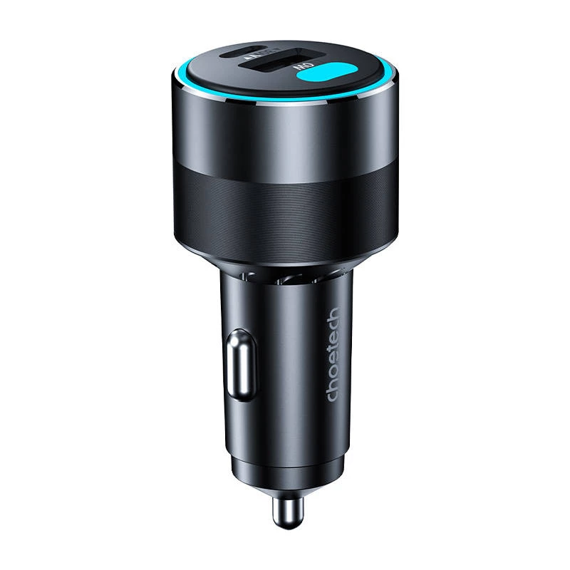 Ładowarka samochodowa Choetech TC0011 130W 2x USB C 1x USB A (czarna)