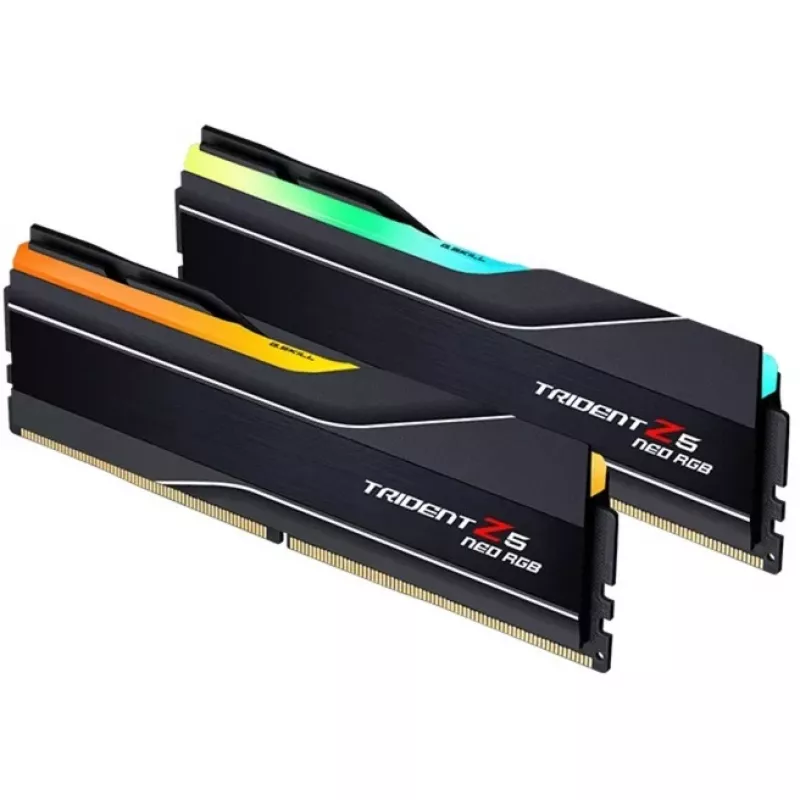 DIMM 64 GB DDR5-6000 (2x 32 GB) Dual-Kit, Arbeitsspeicher schwarz, F5-6000J3238G32GX2-TZ5NR, Trident Z NEO RGB, AMD EXPO