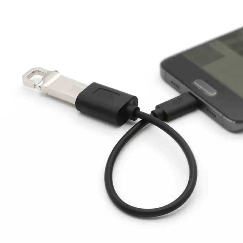 Kabel TB OTG USB AF - USB C 15cm Czarny (AKTBXKU4PAC015B)