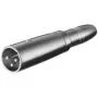 Wentronic Goobay Adapter XLR - wtyk XLR (3-pin) > gniazdo jack 6,35 mm (2-pin, mono) (27454)