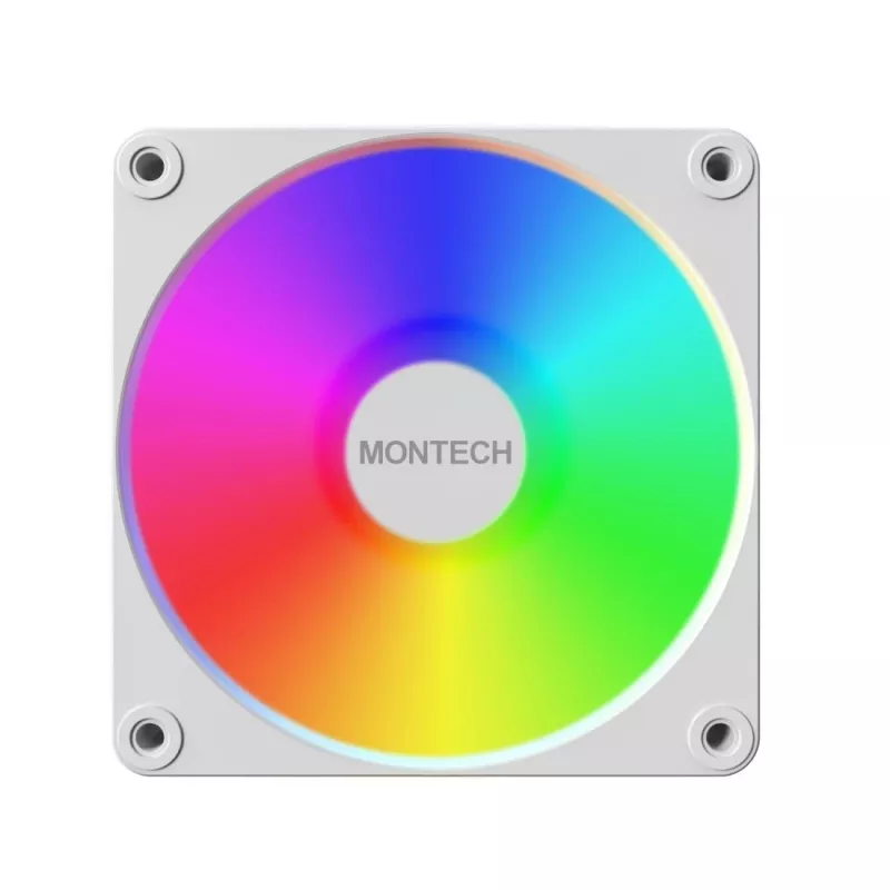 Montech GF120 V2 ARGB Moduł wentylatora do obudowy komputera 12 cm Biały 1 szt.