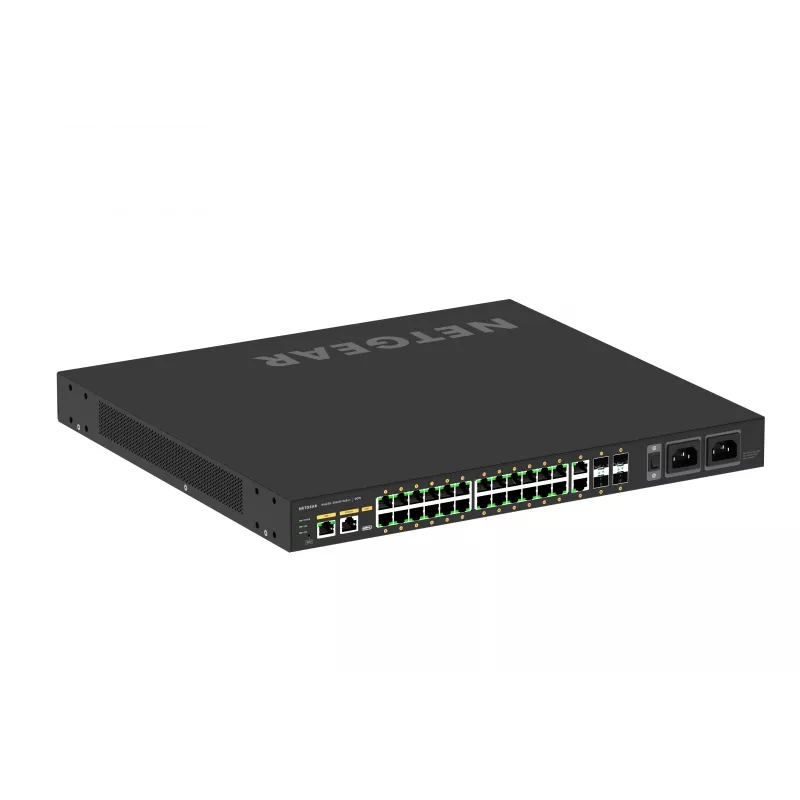 NETGEAR GSM4230UP Zarządzalny przełącznik L2/L3 Gigabit Ethernet (10/100/1000) z zasilaniem przez Ethernet (PoE) 1U Czarny
