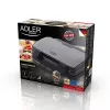Opiekacz do kanapek Adler AD 3043, 1300 W, płyty z powłoką nieprzywierającą, 2 kanapki, powierzchnia grillowa 285×152 mm, czarny
