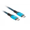 Kabel USB-C LANBERG CA-CMCM-45CU-0010-BK 1 m, moc 240 W, wideo 8K@60 Hz