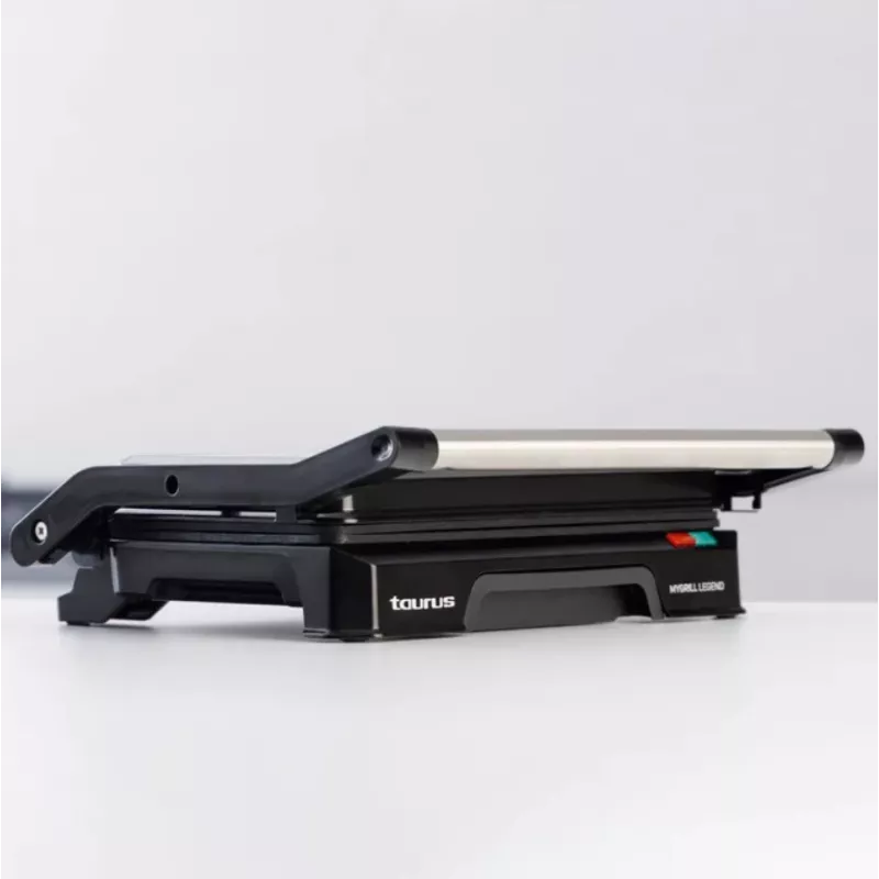 Grill kontaktowy Taurus MYGRILL LEGEND 1000W, stal nierdzewna/czarny, powierzchnia grzewcza 230×145 mm