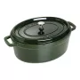 Staub La Cocotte 33 cm owalny garnek żeliwny, zielony bazylia