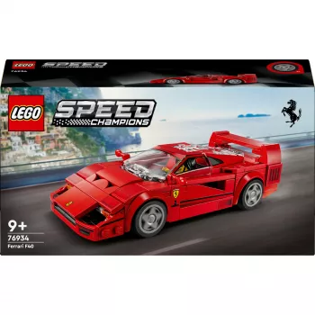 LEGO Speed Champions Ferrari F40 Supercar Zestaw do Budowania Samochodu Zabawkowego dla Chłopców i Dziewczynek od 9 Lat z Minifigurką Kierowcy