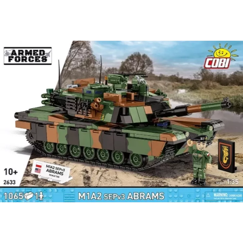 Zestaw konstrukcyjny Cobi M1A2 SEPV3 Abrams model z 1 065 klockami