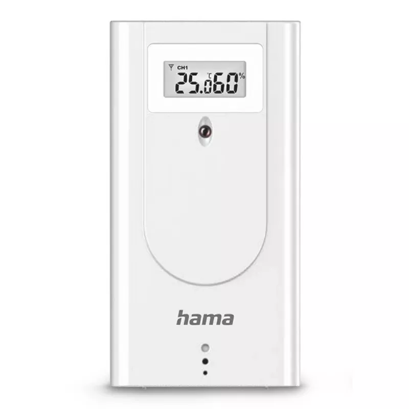 Hama 00222228 Cyfrowa stacja pogodowa biała Bateria