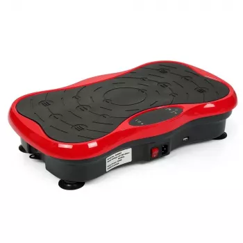 Extralink Platforma Wibracyjna do Ćwiczeń Fitness Moonwalk Spinmove Czerwona