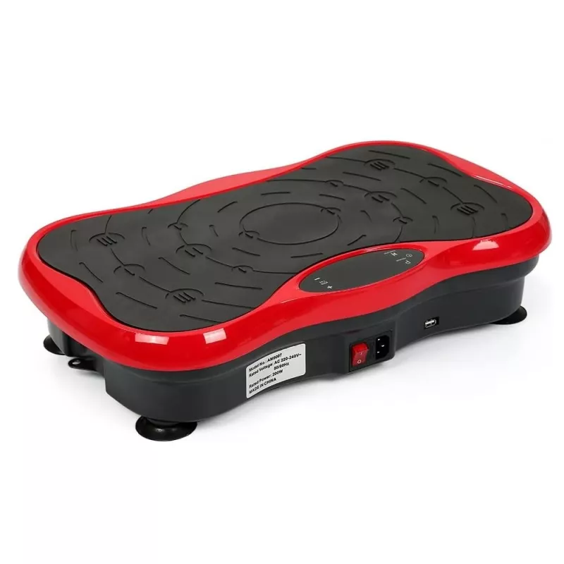 Extralink Platforma Wibracyjna do Ćwiczeń Fitness Moonwalk Spinmove Czerwona