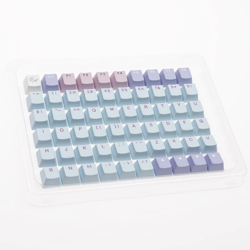 Zestaw keycapów Ducky Macaron PBT Doubleshot 133-klawiszowy do klawiatur mechanicznych, Ducky DCA132-USMACOEPD1