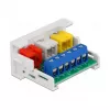 Moduł RCA DeLOCK Easy 45 3 x żeńskie gniazdo RCA 22,5 x 45 mm