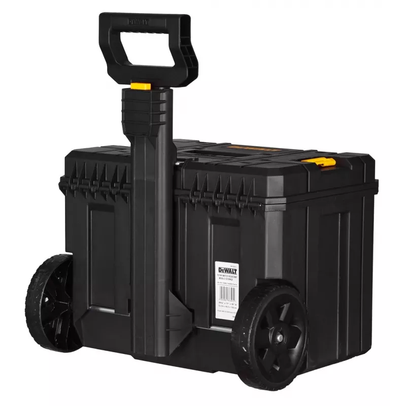 Skrzynka narzędziowa DeWalt DWST83347-1 poliwęglanowa, IP54, 512×435×635 mm, udźwig 50 kg, kółka, wysuwana rączka