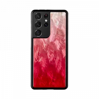 Etui telefonu iKins do Samsung Galaxy S21 Ultra — różowe jezioro czarne