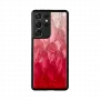 Etui telefonu iKins do Samsung Galaxy S21 Ultra — różowe jezioro czarne