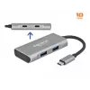 USB Hub DeLOCK Zewnętrzny USB 10 Gb/s USB Type-C Hub 63260