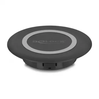 Ładowarka wewnętrzna DeLOCK 66284 Smartfon Czarna USB Bezprzewodowa