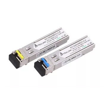 Extralink Moduł SFP WDM 1,25G, 1,25Gbps, 1310/1550nm, Jednomodowy, 20km, LC, DOM, Para