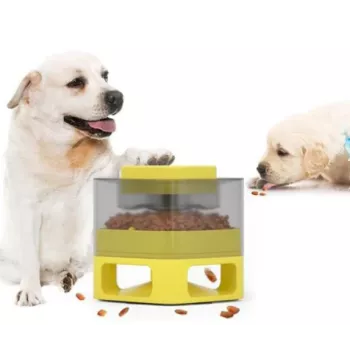 Doggy Village MT7130Y Automatyczny bufet dla zwierząt żółty
