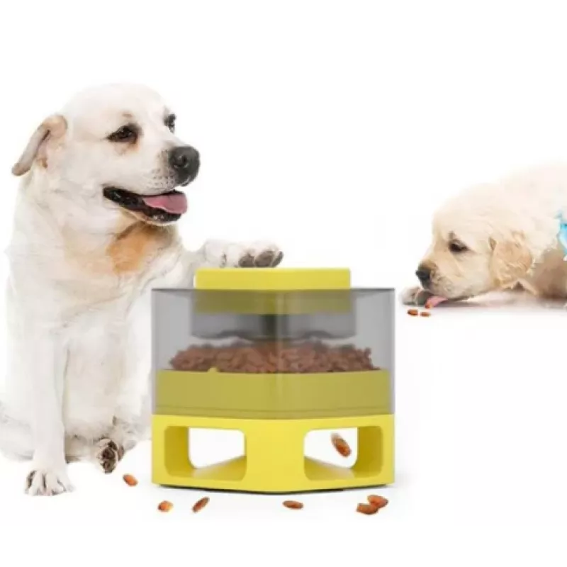 Doggy Village MT7130Y Automatyczny bufet dla zwierząt żółty