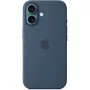 Silicone etui Apple iPhone 16 MagSafe Denim Cover niebieski 6.1 inch