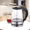 Maestro MR-062-BLACK Czajnik elektryczny szklany, 1630 W, 1,2 L