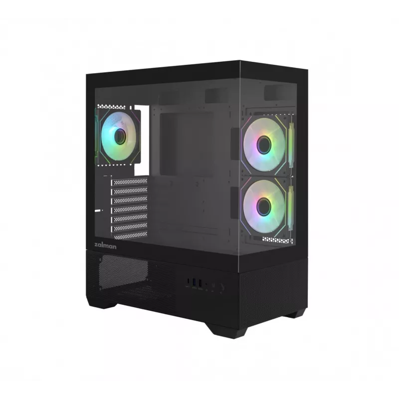 Obudowa PC CHRONIX V2 Mid Tower ARGB wentylator x3 czarna