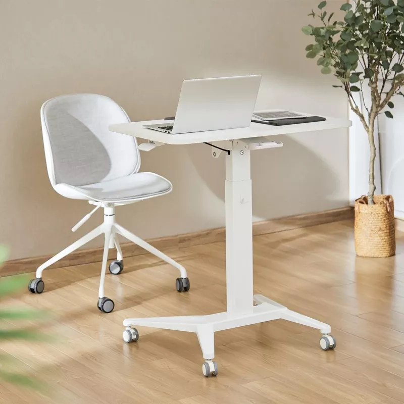 Mobilny stolik pod laptopa MACLEAN MC-453W z pneumatyczną regulacją wysokości, maks. wysokość 109 cm