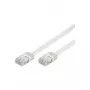 Wentronic Goobay CAT 5e płaski kabel krosowy, U/UTP, biały, 2 m - mieszanka miedzi CCA (93359)