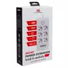 Listwa zasilająca MACLEAN MCE389 W — 6 gniazd, 4×USB-A, 1×USB-C, 2500 W, 110–240 V, przewód 1,5 m, biały