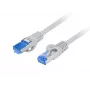 Kabel sieciowy LANBERG Cat6a S/FTP PCF6A-10CC-0100-S, 1 m, RJ-45, szary, LSZH, 500 MHz
