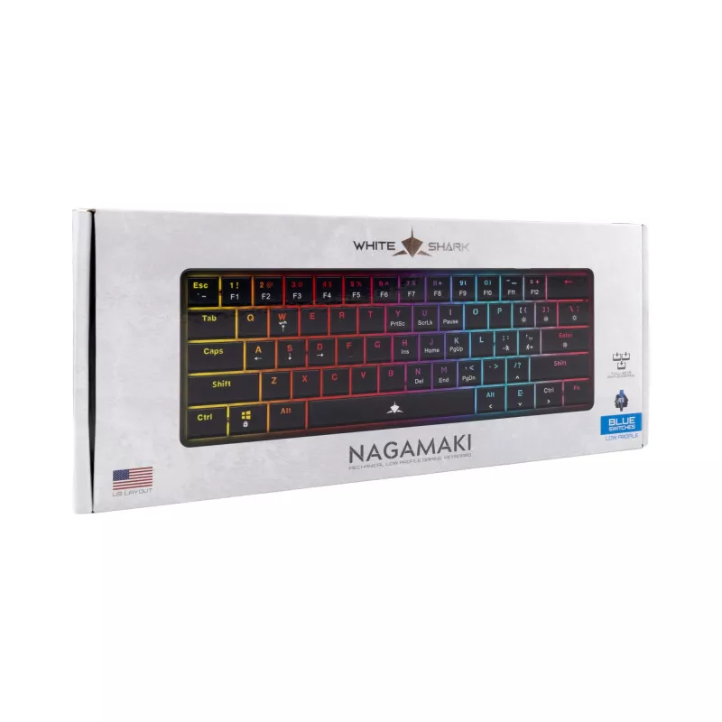 White Shark GK-006121 Nagamaki Black-Mechanical / US-Blue.SW