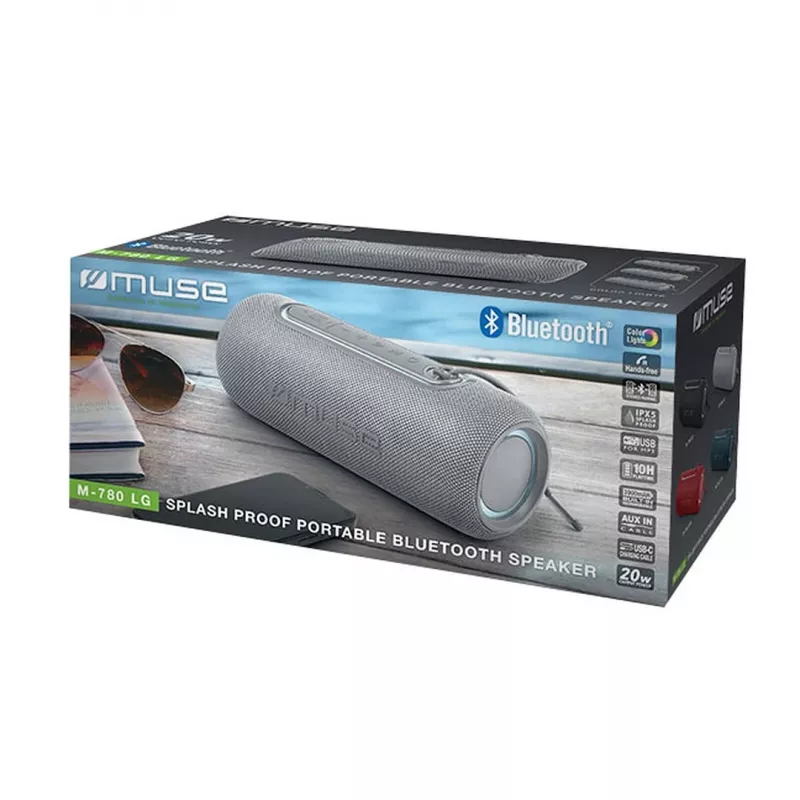 Muse M-780 LG Głośnik Bezprzewodowy, Srebrny