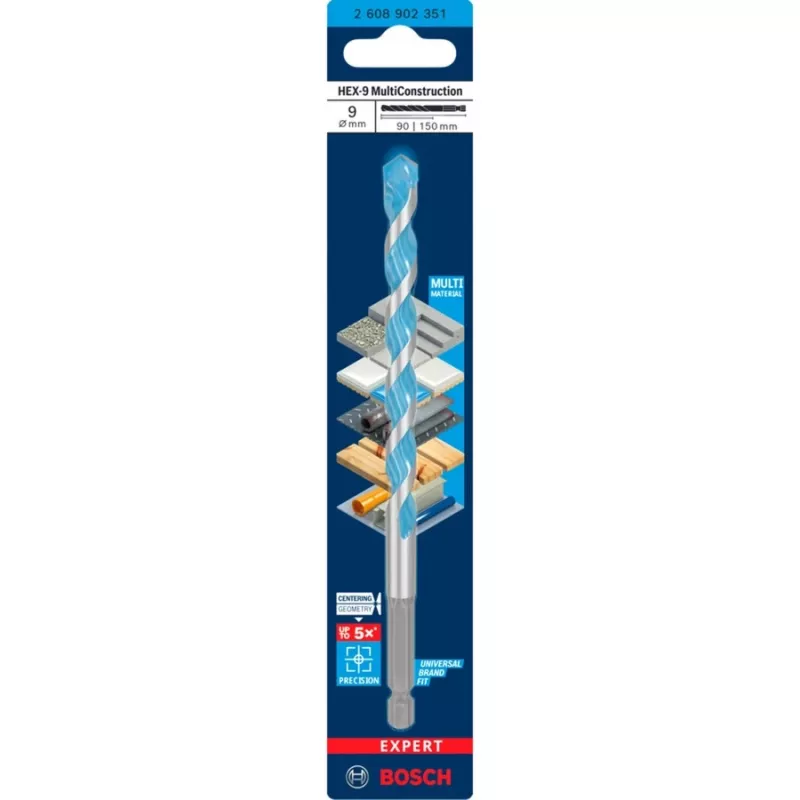 Wiertło Bosch Expert HEX-9 Multi Construction, 9 mm