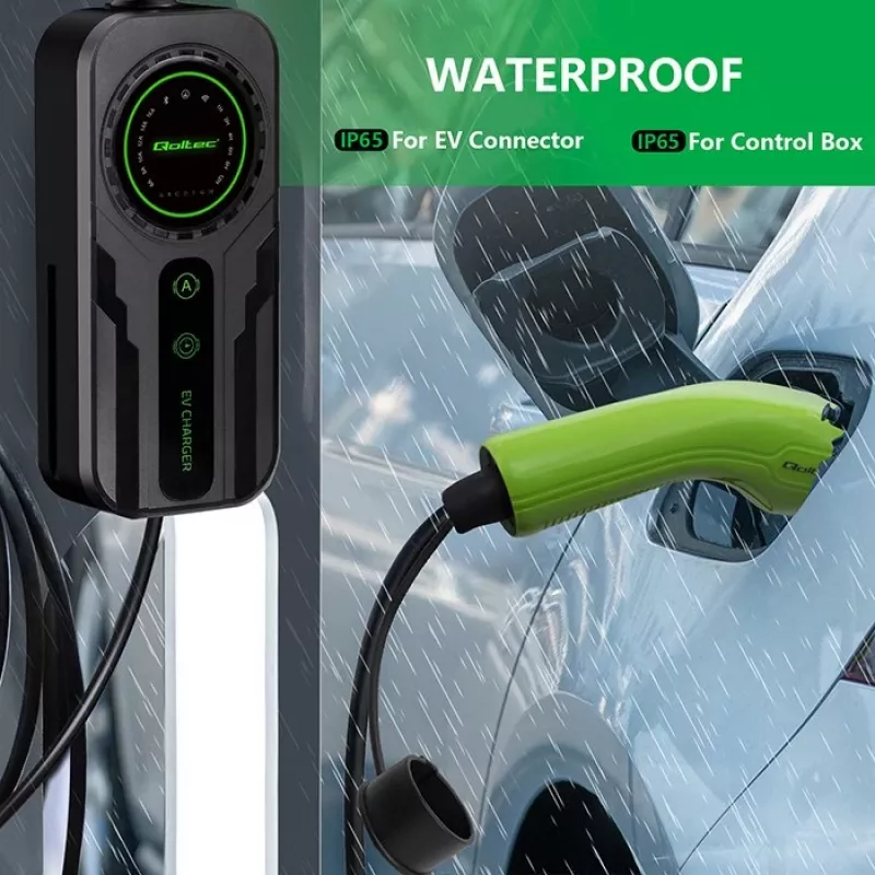 Mobilna ładowarka EV QOLTEC 52468 Type 2, 3,5 kW, 16 A, kabel 5 m, IP65